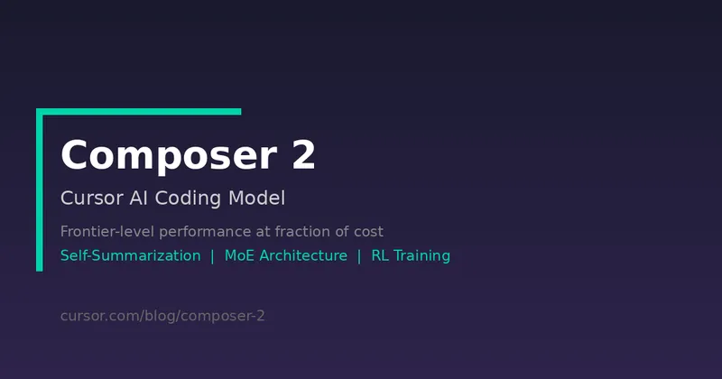 Cursor、コーディング特化モデル「Composer 2」を発表 ― 自己要約型RLでOpus 4.6超えをコスト86%減で実現