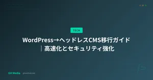 WordPress→ヘッドレスCMS移行ガイド｜高速化とセキュリティ強化