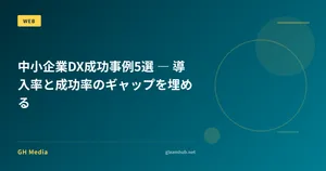 中小企業DX成功事例5選 ― 導入率と成功率のギャップを埋める