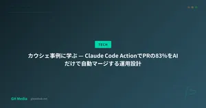 カウシェ事例に学ぶ — Claude Code ActionでPRの83%をAIだけで自動マージする運用設計