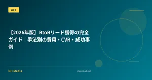 【2026年版】BtoBリード獲得の完全ガイド｜手法別の費用・CVR・成功事例