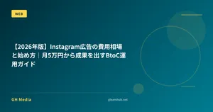 【2026年版】Instagram広告の費用相場と始め方｜月5万円から成果を出すBtoC運用ガイド