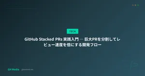 GitHub Stacked PRs 実践入門 ― 巨大PRを分割してレビュー速度を倍にする開発フロー
