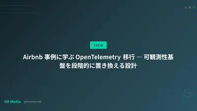 Airbnb 事例に学ぶ OpenTelemetry 移行 ― 可観測性基盤を段階的に置き換える設計