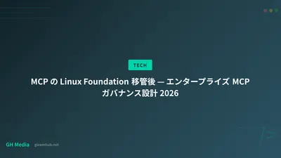 MCP の Linux Foundation 移管後 — エンタープライズ MCP ガバナンス設計 2026