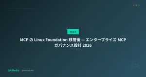 MCP の Linux Foundation 移管後 — エンタープライズ MCP ガバナンス設計 2026