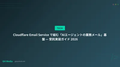 Cloudflare Email Service で組む「AIエージェントの業務メール」基盤 — 受託実装ガイド 2026