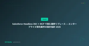 Salesforce Headless 360 × MCP で挑む基幹リプレース — エンタープライズ受託案件の設計指針 2026