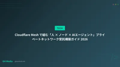 Cloudflare Mesh で組む「人 × ノード × AIエージェント」プライベートネットワーク受託構築ガイド 2026