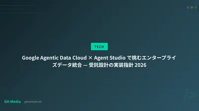 Google Agentic Data Cloud × Agent Studio で挑むエンタープライズデータ統合 — 受託設計の実装指針 2026