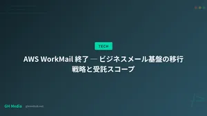 AWS WorkMail 終了 ─ ビジネスメール基盤の移行戦略と受託スコープ