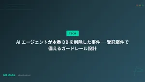 AI エージェントが本番 DB を削除した事件 ─ 受託案件で備えるガードレール設計