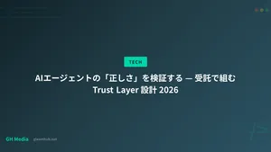 AIエージェントの「正しさ」を検証する — 受託で組む Trust Layer 設計 2026