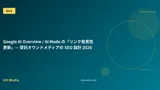 Google AI Overview / AI Mode の「リンク発見性更新」— 受託オウンドメディアの SEO 設計 2026