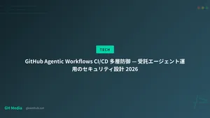 GitHub Agentic Workflows CI/CD 多層防御 — 受託エージェント運用のセキュリティ設計 2026