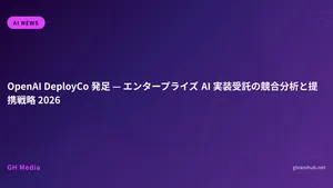 OpenAI DeployCo 発足 — エンタープライズ AI 実装受託の競合分析と提携戦略 2026