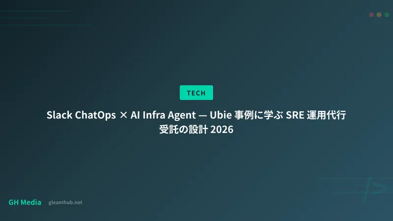 Slack ChatOps × AI Infra Agent — Ubie 事例に学ぶ SRE 運用代行受託の設計 2026