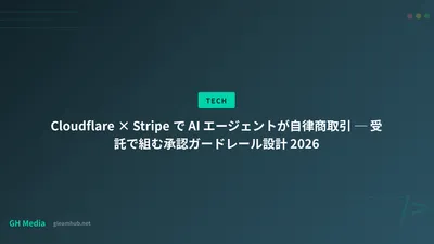 Cloudflare × Stripe で AI エージェントが自律商取引 ─ 受託で組む承認ガードレール設計 2026