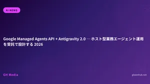 Google Managed Agents API + Antigravity 2.0 ─ ホスト型業務エージェント運用を受託で設計する 2026