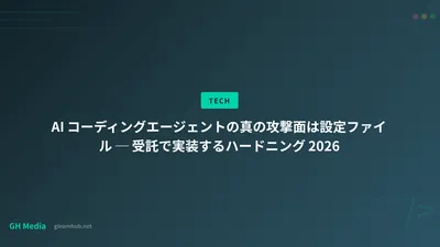 AI コーディングエージェントの真の攻撃面は設定ファイル ─ 受託で実装するハードニング 2026