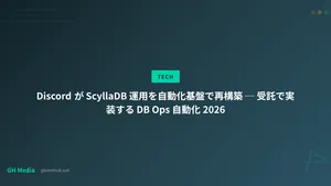 Discord が ScyllaDB 運用を自動化基盤で再構築 ─ 受託で実装する DB Ops 自動化 2026