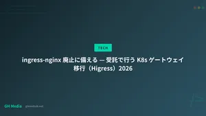 ingress-nginx 廃止に備える — 受託で行う K8s ゲートウェイ移行（Higress）2026