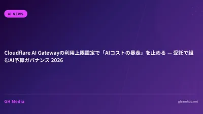 Cloudflare AI Gatewayの利用上限設定で「AIコストの暴走」を止める — 受託で組むAI予算ガバナンス 2026