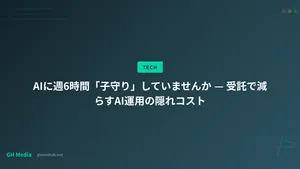 AIに週6時間「子守り」していませんか — 受託で減らすAI運用の隠れコスト