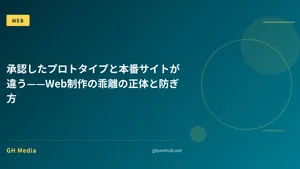 承認したプロトタイプと本番サイトが違う——Web制作の乖離の正体と防ぎ方