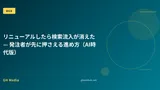 リニューアルしたら検索流入が消えた — 発注者が先に押さえる進め方（AI時代版）