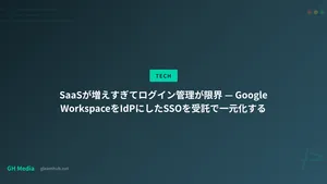 SaaSが増えすぎてログイン管理が限界 — Google WorkspaceをIdPにしたSSOを受託で一元化する
