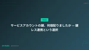 サービスアカウントの鍵、何個配りましたか — 鍵レス連携という選択