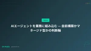 AIエージェントを業務に組み込む — 自前構築かマネージド型かの判断軸