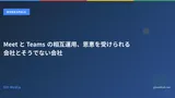 Meet と Teams の相互運用、恩恵を受けられる会社とそうでない会社