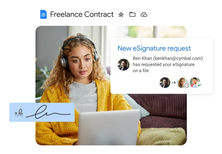 Google Workspace 電子署名のイメージ