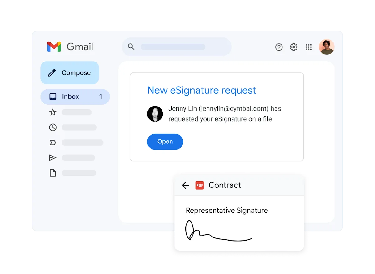 ドキュメントへの署名